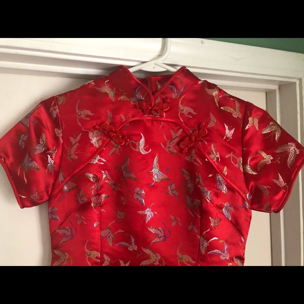 Red Cheongsam Dress